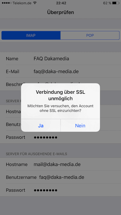 SSL nein